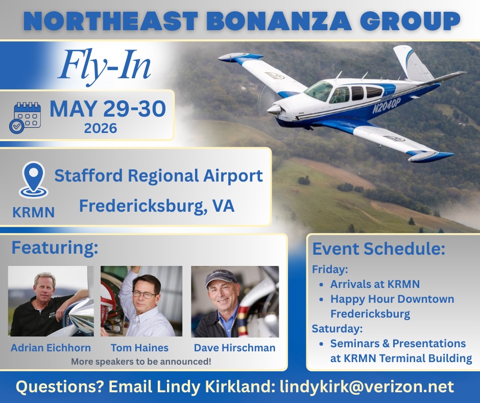 Northeast Bonanza Group - Fly-In May 2026